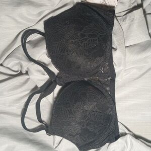 32C Auden NWT Black Push Up Demi Racerback Bra